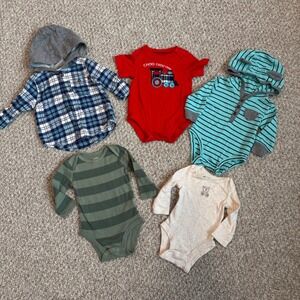 Carter's Babies R Us Size‎ 3 Months Baby Boy Bodysuit Bundle